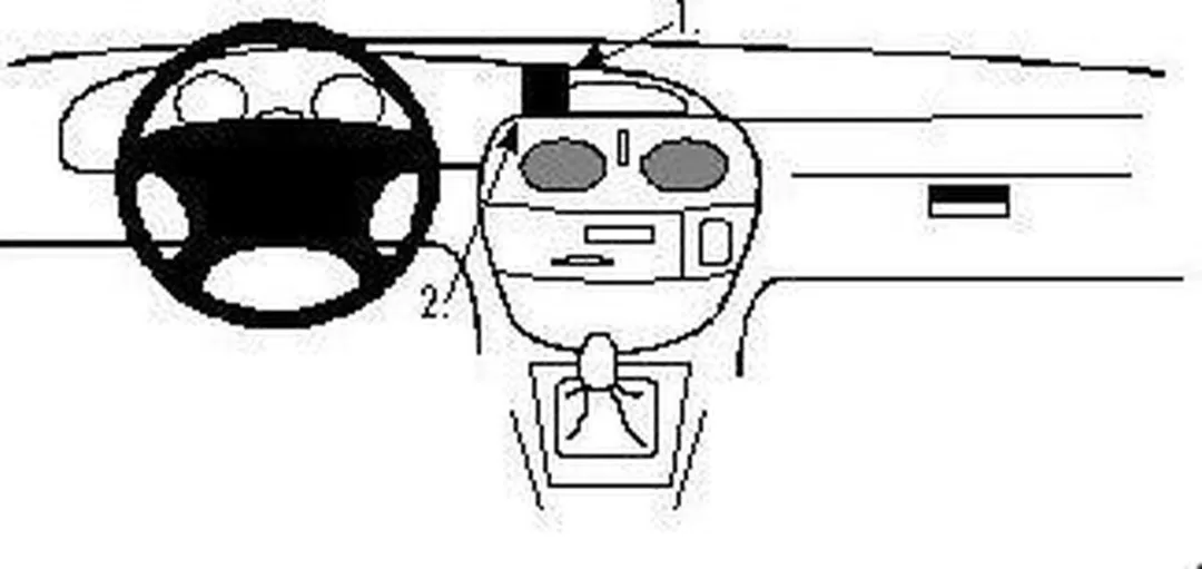 Brodit ProClip 852289 Telefoonhouder - Zwart - Renault Scénic/Megane 1996-1999