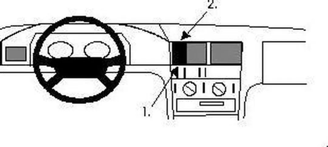 Brodit ProClip Mercedes C-Class 852025 Center Mount - afbeelding 2 van 2