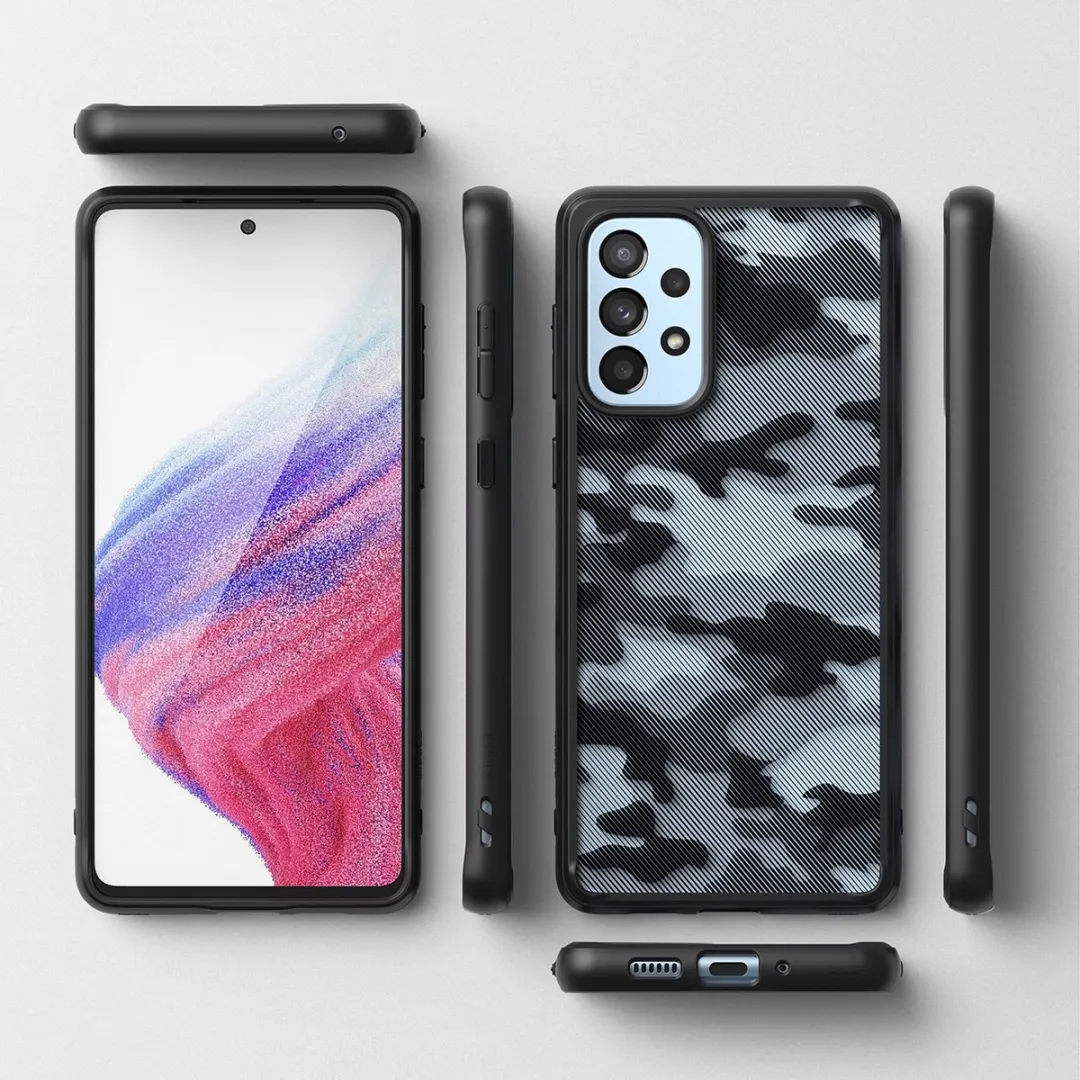 Ringke Fusion Matte Hoesje Zwart - Samsung Galaxy A73 - afbeelding 6 van 6