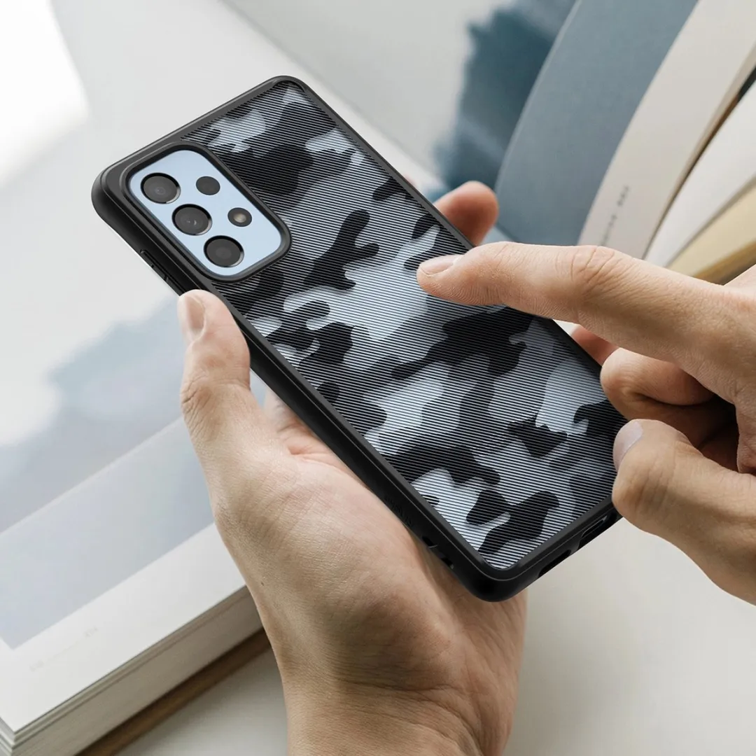 Ringke Fusion Matte Hoesje Zwart - Samsung Galaxy A73 - afbeelding 5 van 6