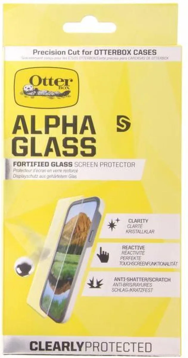 OtterBox Alpha Glass Screenprotector iPhone X/Xs - Transparant