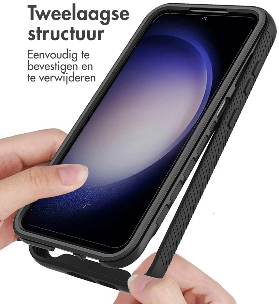 Imoshion Hoesje Samsung Galaxy S23 FE - 360° Beschermend - Zwart