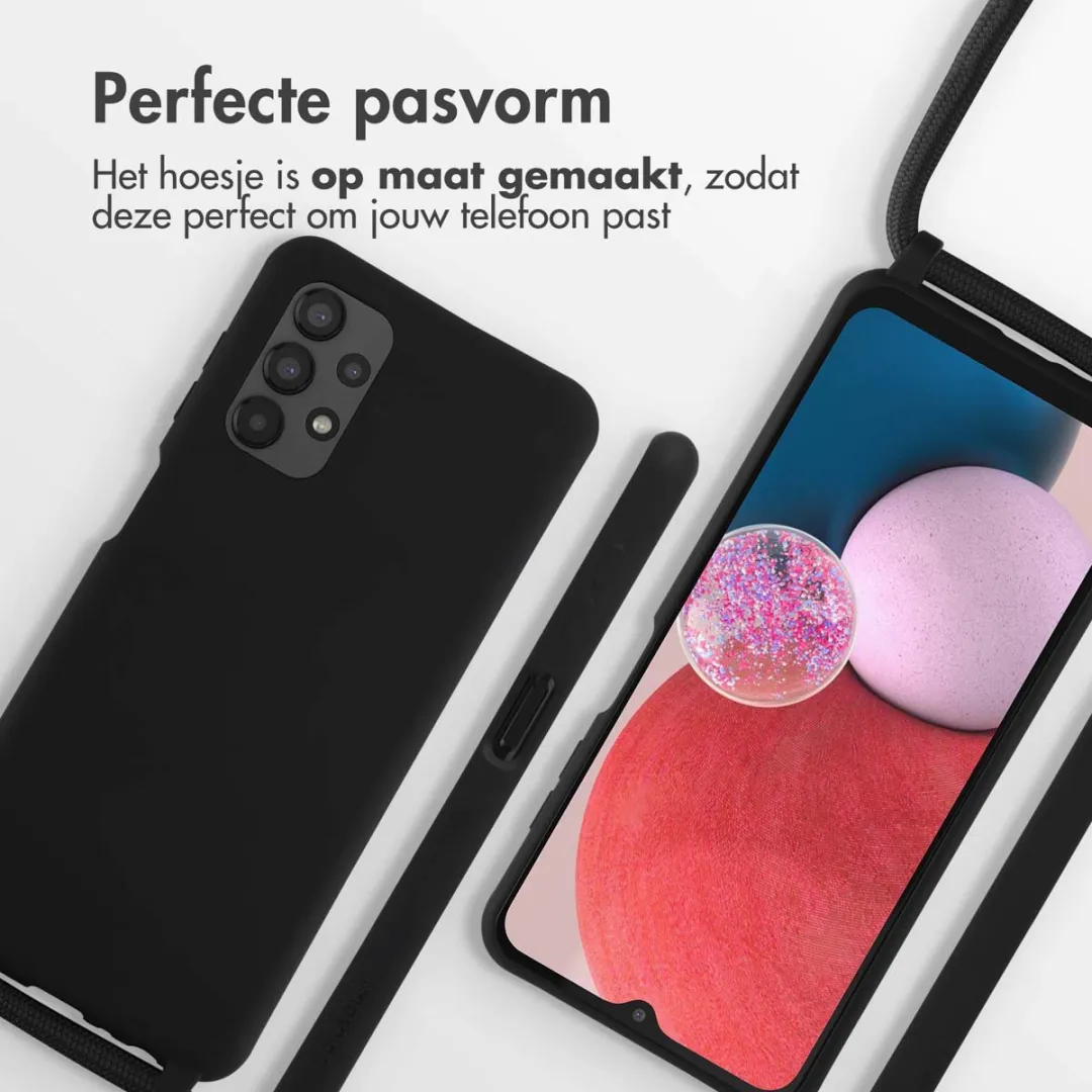 imosHion Hoesje Samsung Galaxy A13 4G - Siliconen - Zwart