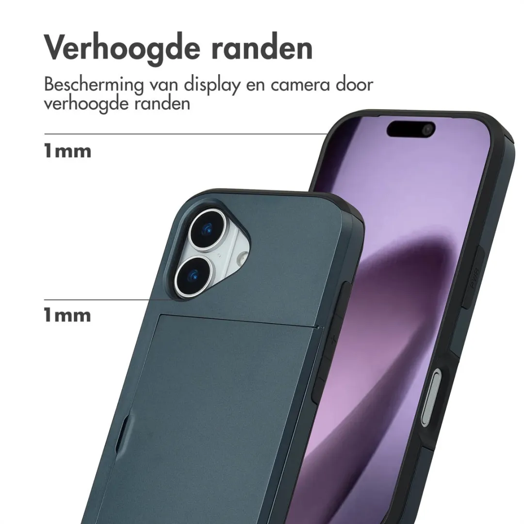 Imoshion Hoesje iPhone 17 - Donkerblauw - 2 Pasjes
