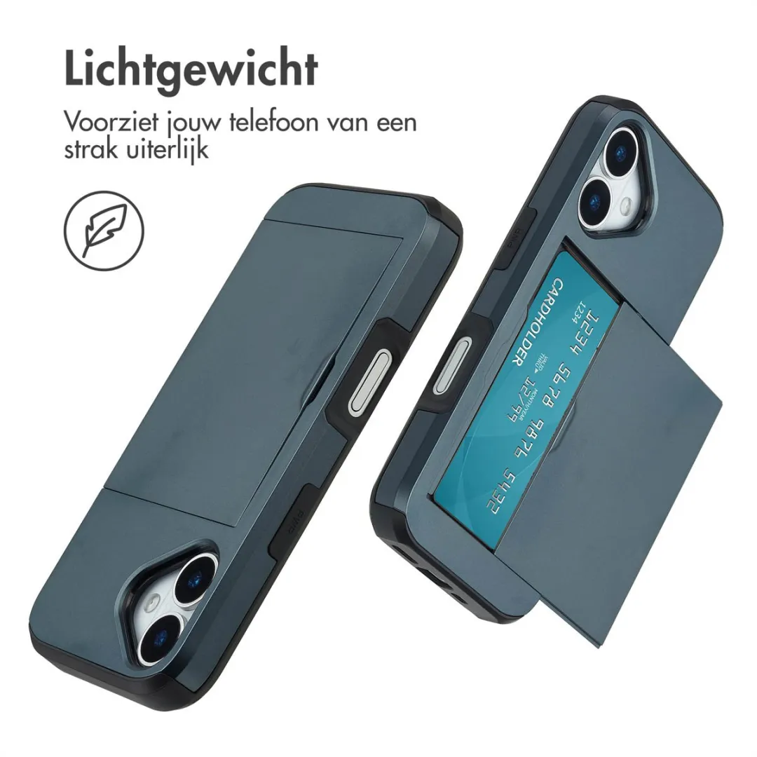 Imoshion Hoesje iPhone 17 - Donkerblauw - 2 Pasjes