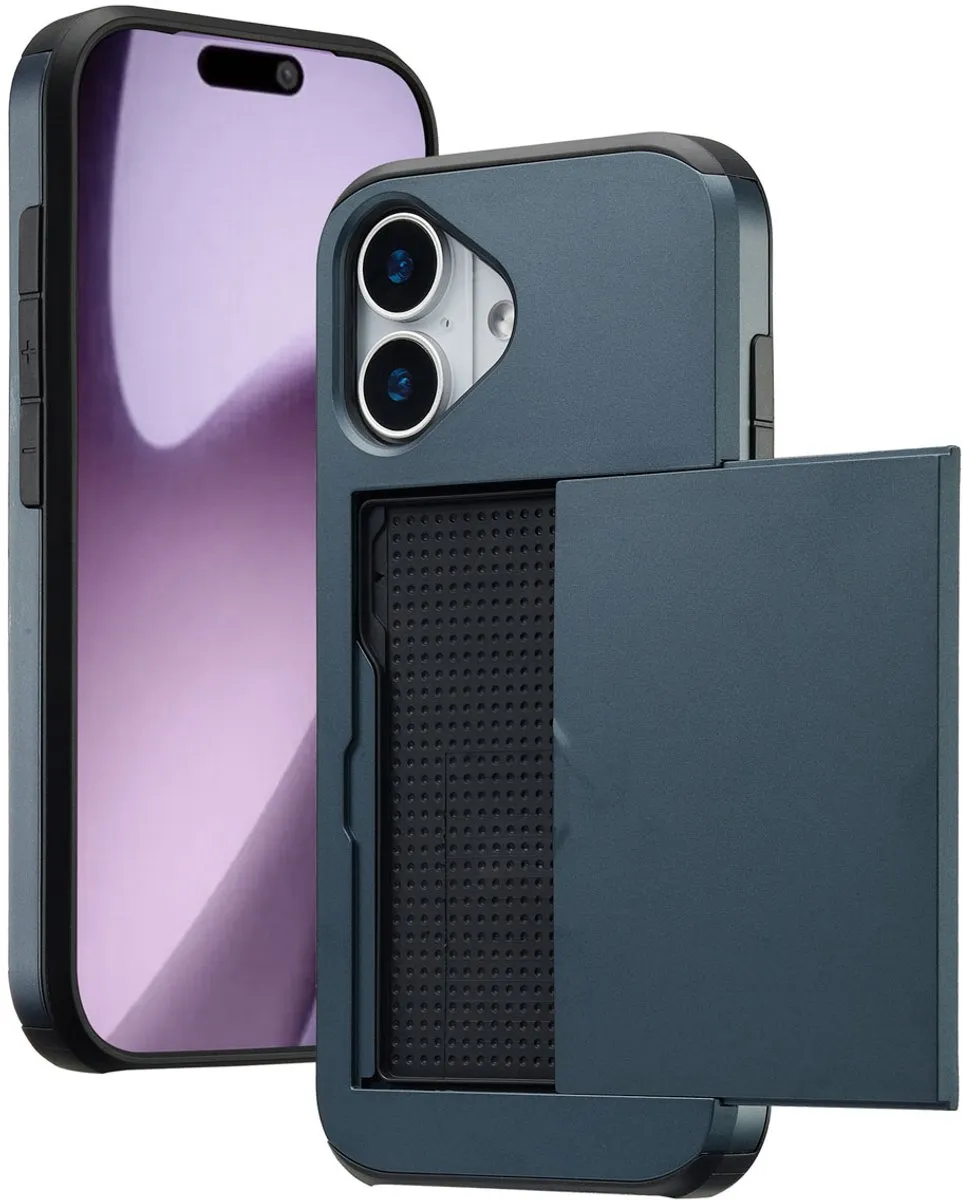 Imoshion Hoesje iPhone 17 - Donkerblauw - 2 Pasjes