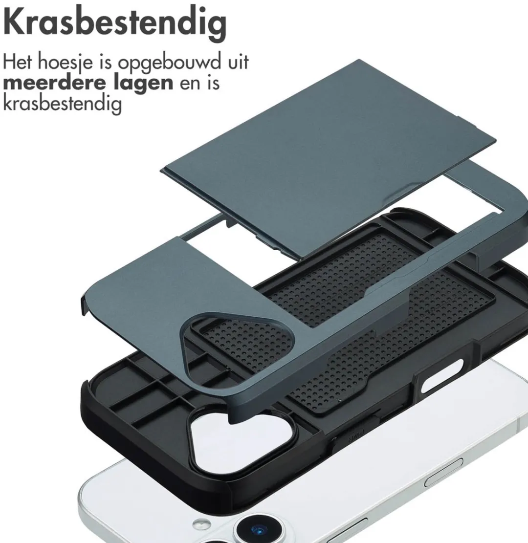Imoshion Hoesje iPhone 17 - Donkerblauw - 2 Pasjes