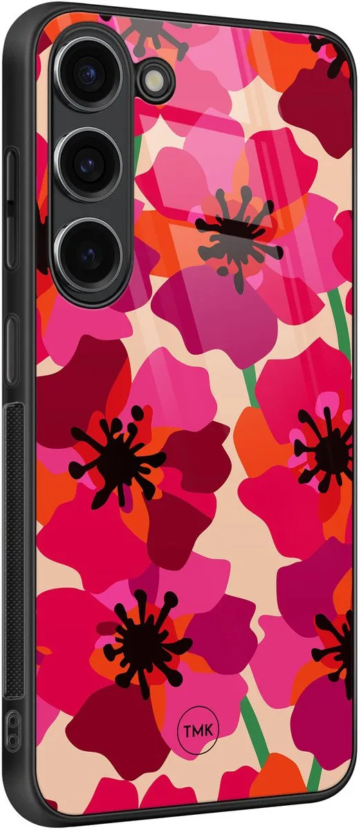 Casevibes Hoesje Samsung Galaxy S23 Pink Floral Bliss - Roze