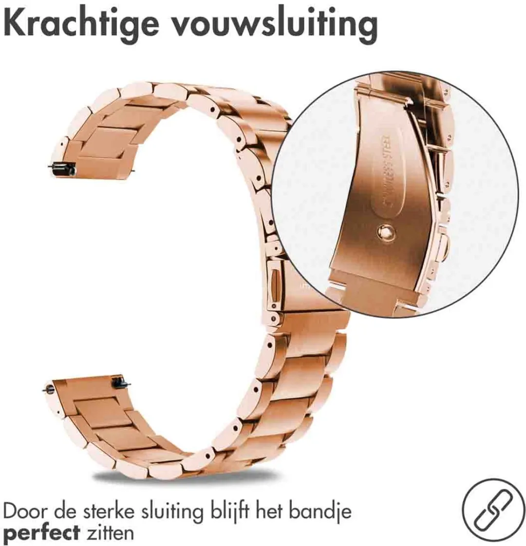 Imoshion Stalen Bandje Rosé Goud 20mm - Universeel