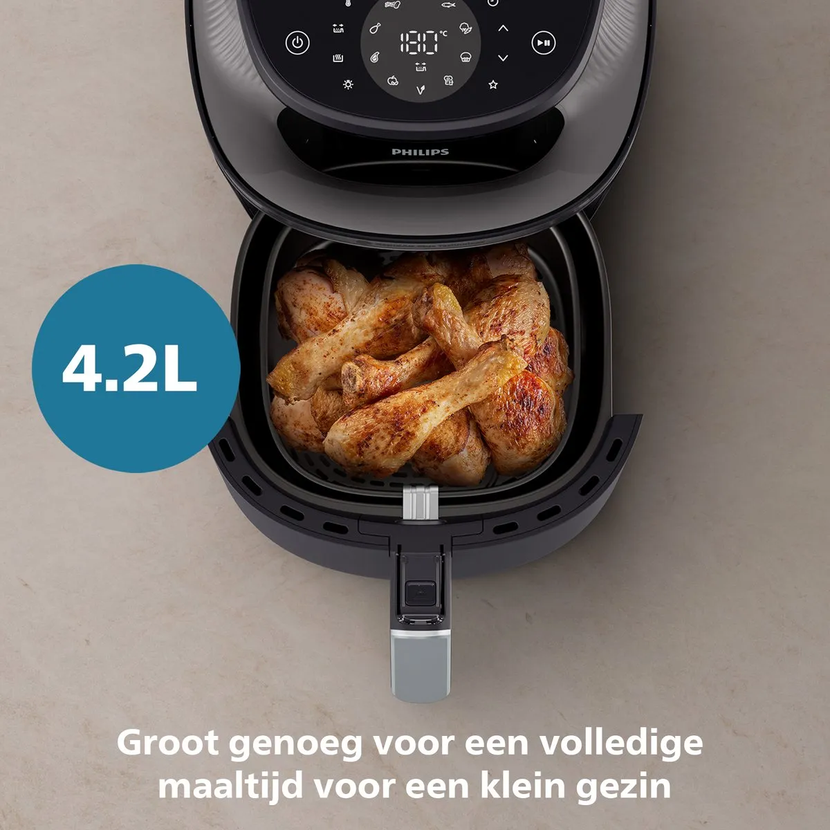 Philips 3000 Series Airfryer NA321/00 - 4.2L - Zwart - afbeelding 6 van 6