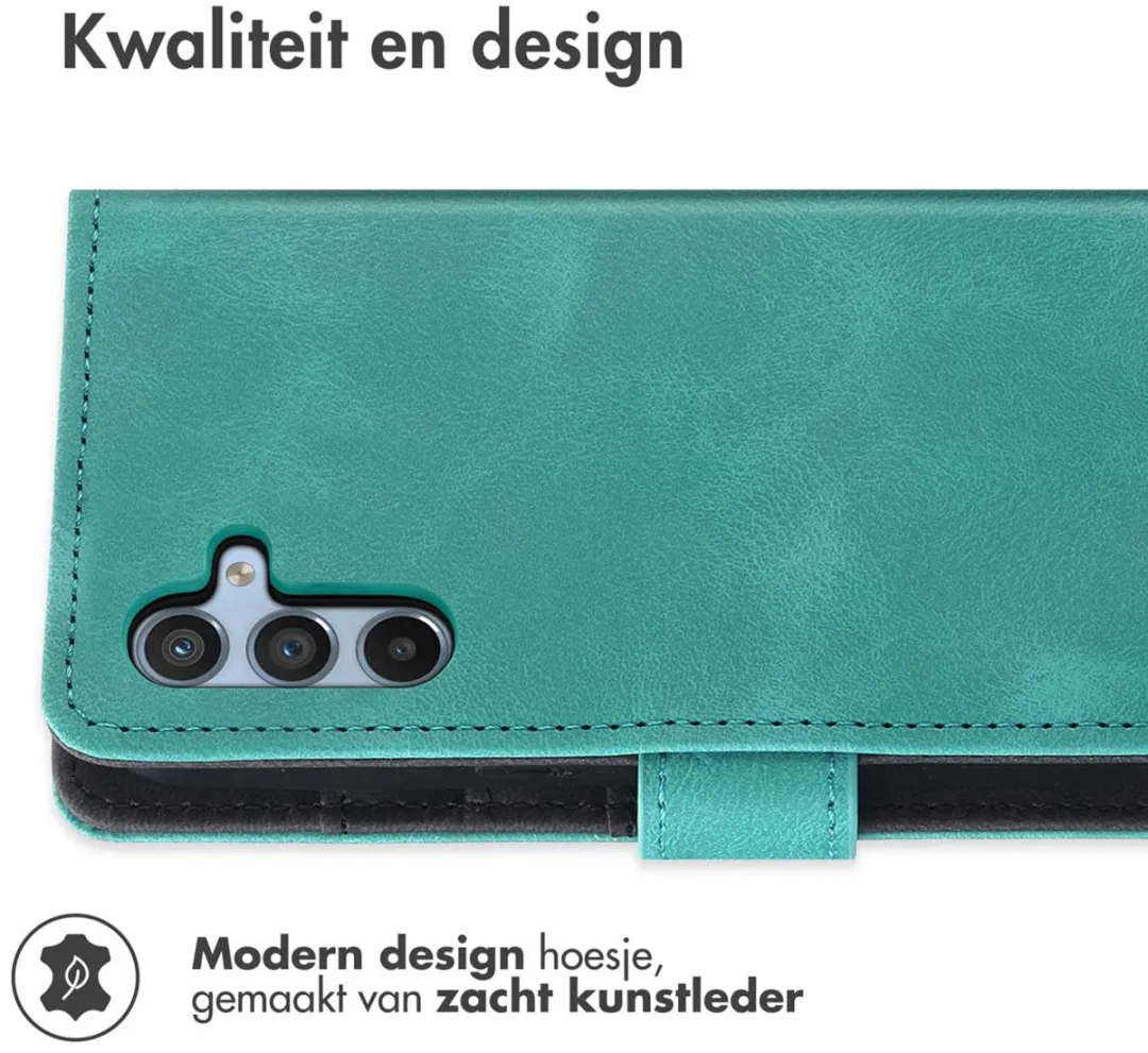 Imoshion Bookcase Hoesje Samsung Galaxy A54 - 3 Pasjes - Turquoise