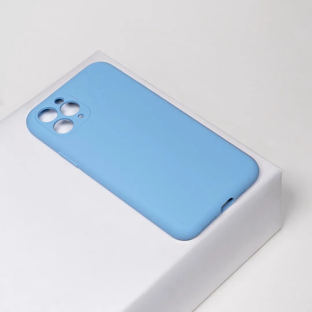 BMAX Siliconen Hoesje iPhone 11 Pro - Lichtblauw