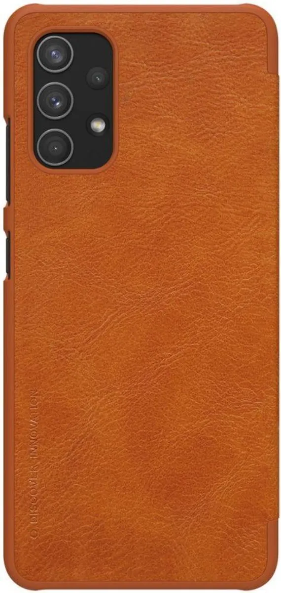 Nillkin Qin Samsung Galaxy A32 4G Hoesje Wallet - Bruin - afbeelding 2 van 6