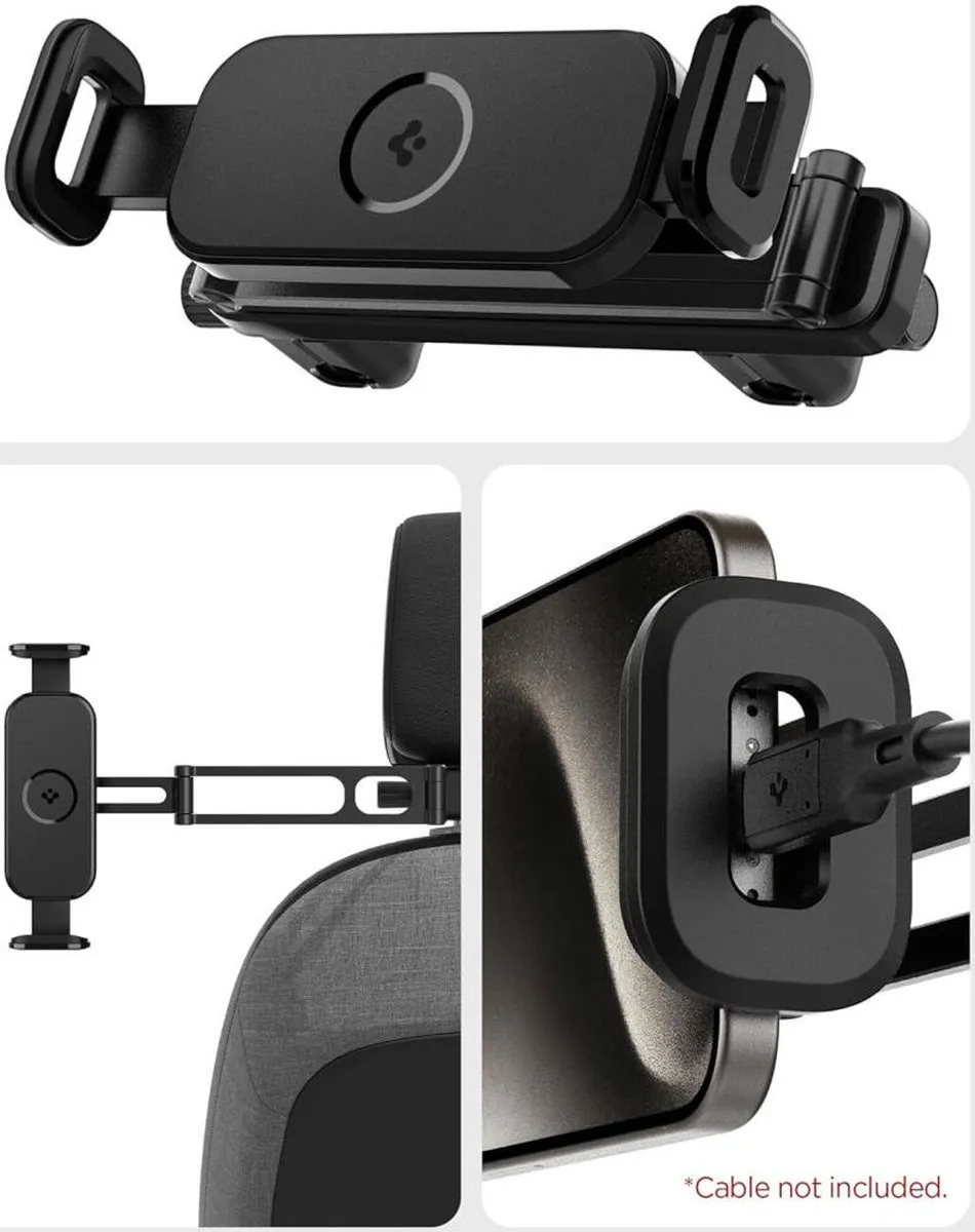 Spigen OneTap Autohouder - Universeel 12.9" - Zwart
