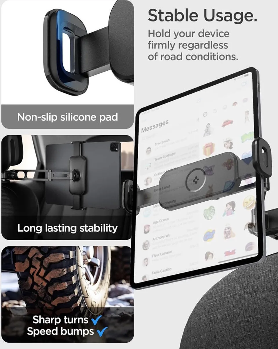 Spigen OneTap Autohouder - Universeel 12.9" - Zwart