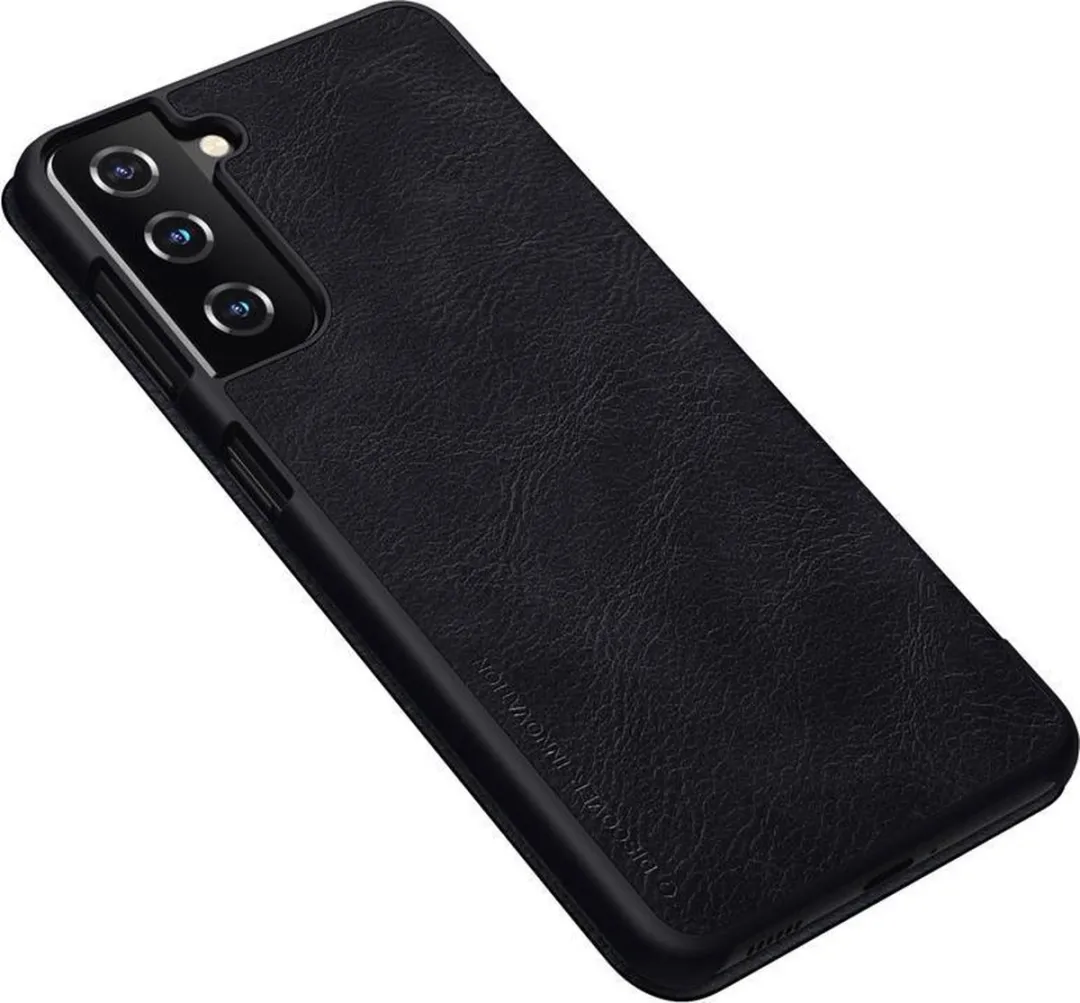 Nillkin Qin Leather Flip Cover S21 Plus - Zwart - afbeelding 6 van 6