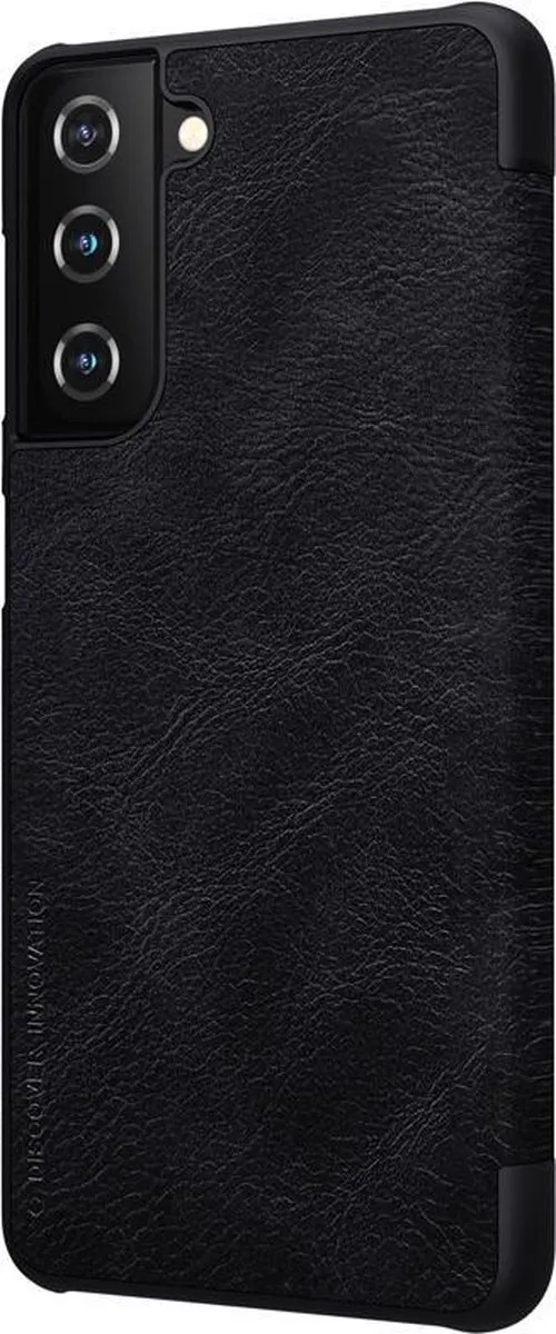 Nillkin Qin Leather Flip Cover S21 Plus - Zwart - afbeelding 5 van 6
