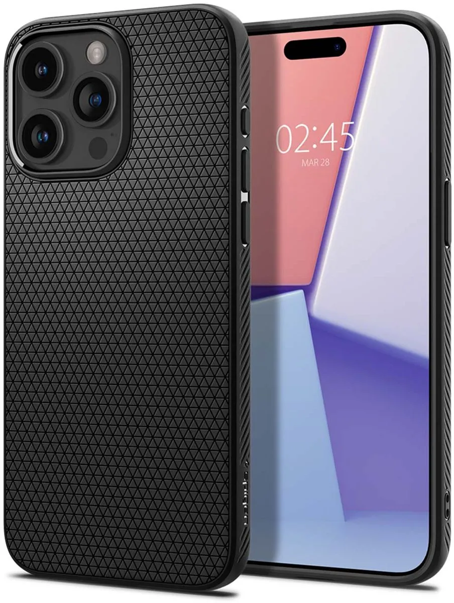 Spigen Liquid Air Case ACS06704 - iPhone 15 Pro - Zwart
