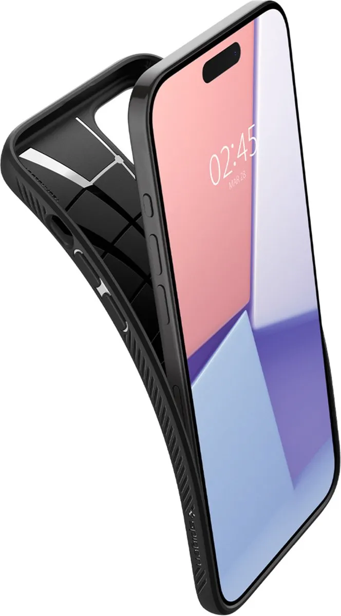 Spigen Liquid Air Case ACS06704 - iPhone 15 Pro - Zwart