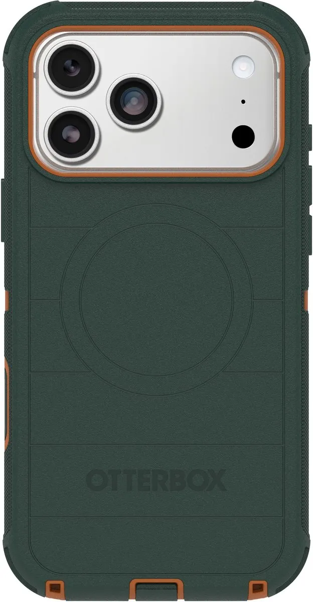 Otterbox Defender Pro - Geschikt voor iPhone 17 Pro Max hoesje - Magsafe Backcover - Groen