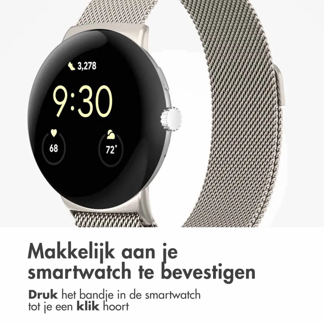 Imoshion Milanees Magnetisch Bandje Pixel Watch 3/4 45mm - Starlight