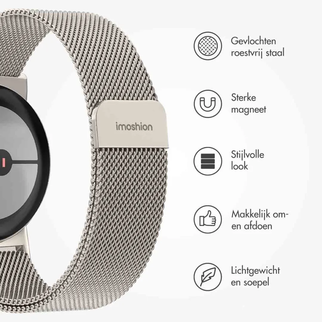 Imoshion Milanees Magnetisch Bandje Pixel Watch 3/4 45mm - Starlight