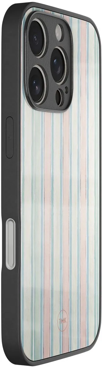 Casevibes iPhone 16 Pro Hoesje Pastel Strepen - Multi