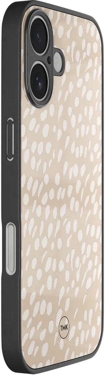 Casevibes iPhone 17 Hoesje Sand Dots Beige - TPU Luxe