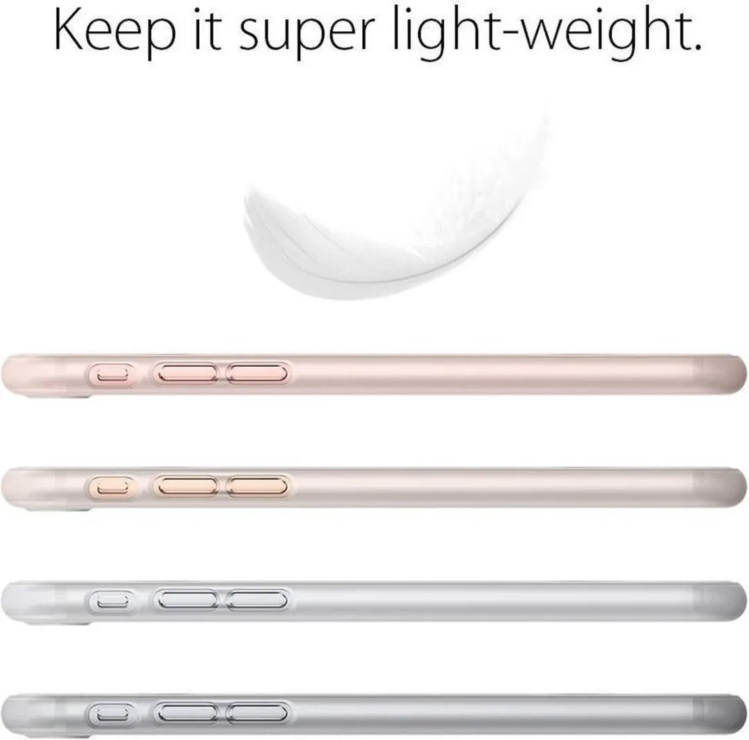 Spigen AirSkin iPhone 7/8 Plus Hoesje - Transparant