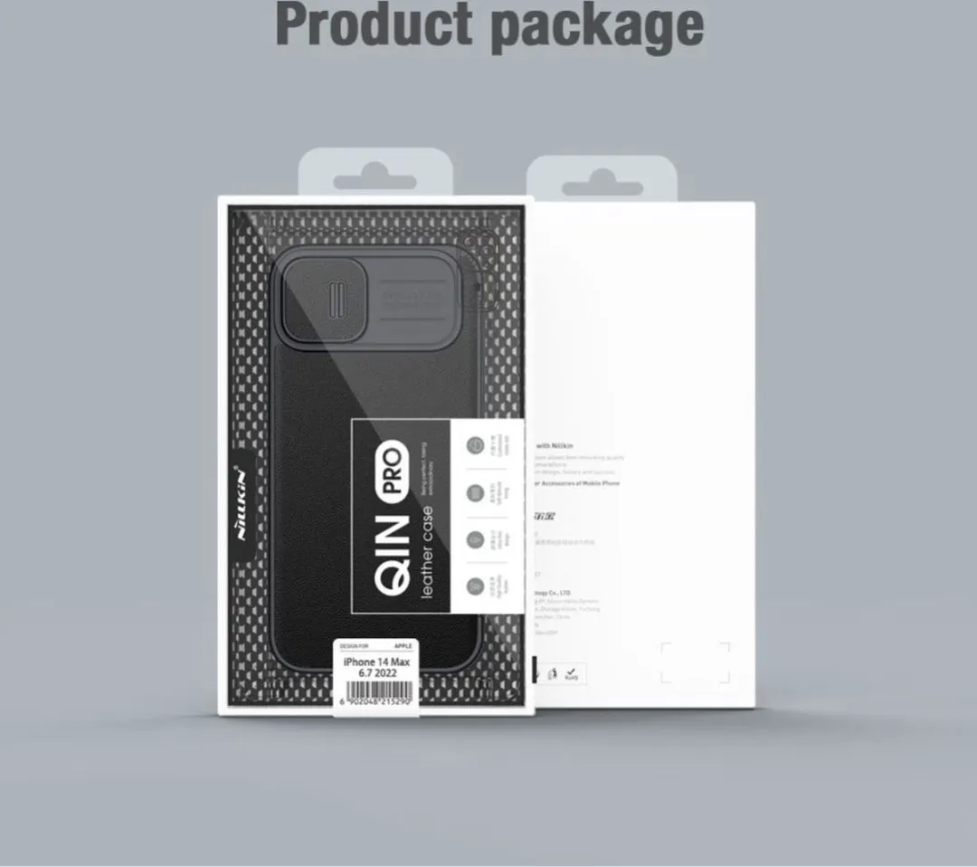 Nillkin Qin Pro Hoesje iPhone 14 - Groen - afbeelding 6 van 6