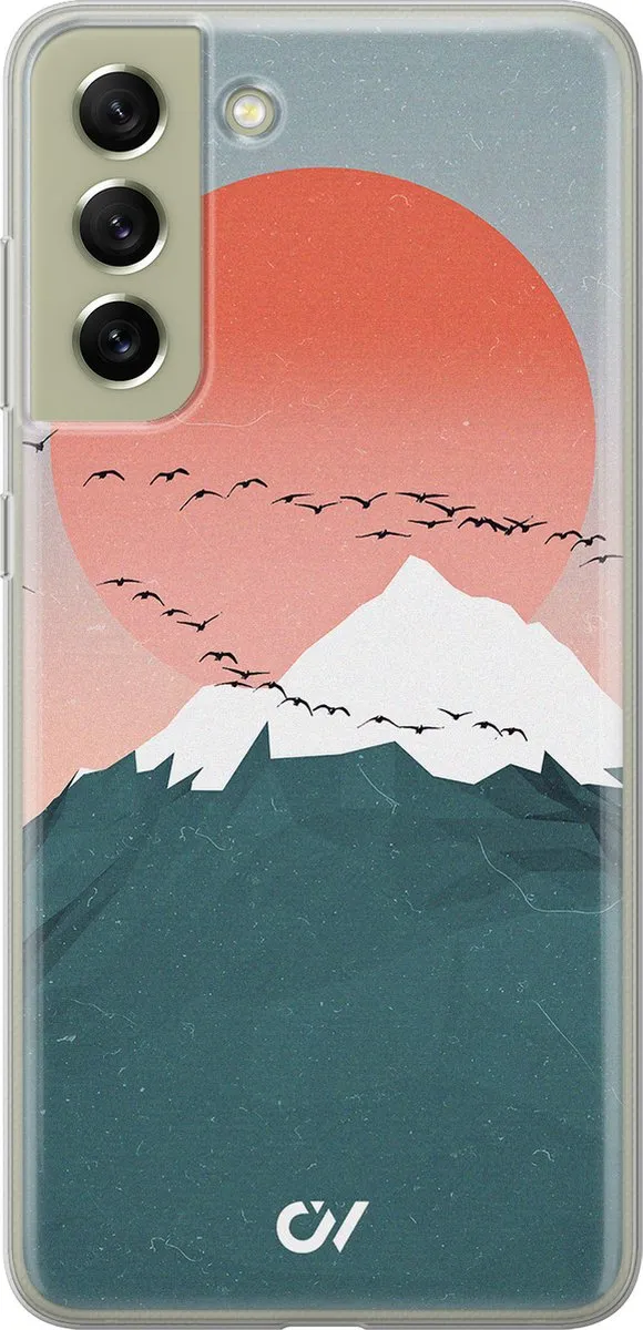 Casevibes Samsung Galaxy S21 FE Hoesje Mountain Birds