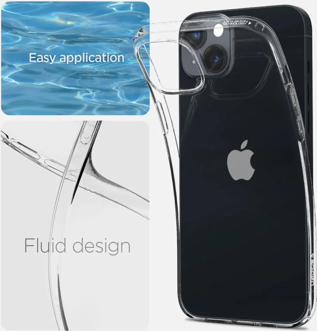 Spigen Crystal Flex ACS04677 iPhone 14 Hoesje - Transparant - afbeelding 4 van 6