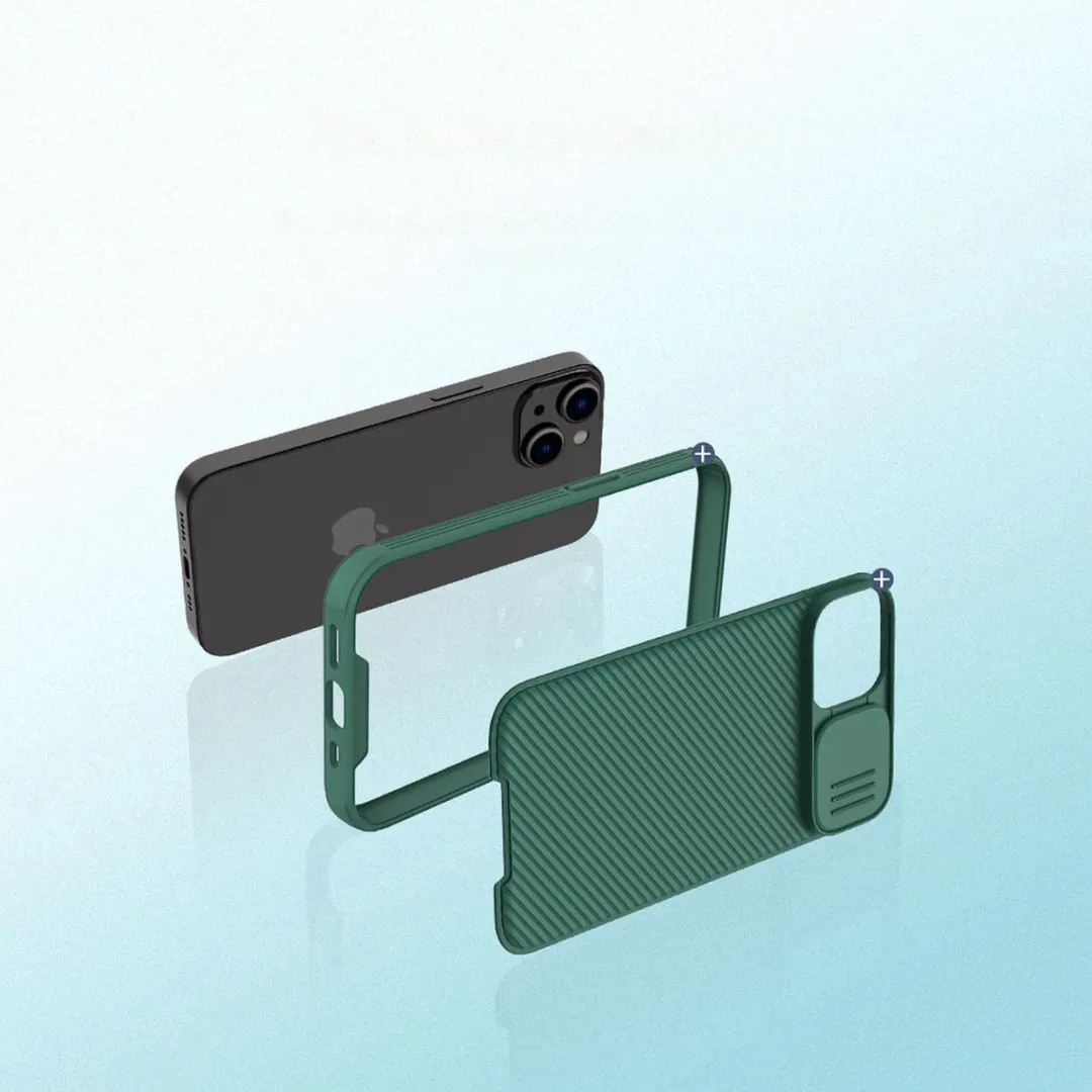 Nillkin CamShield Pro iPhone 14 Plus Hoesje - Groen - afbeelding 4 van 6