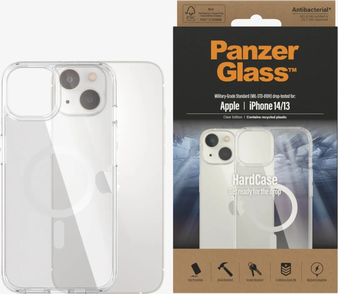 PanzerGlass iPhone 14/13 MagSafe HardCase - Transparant