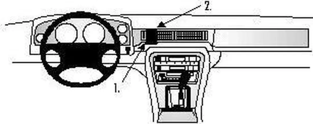 Brodit ProClip Jaguar XJ6 851575 Center Mount - afbeelding 2 van 2