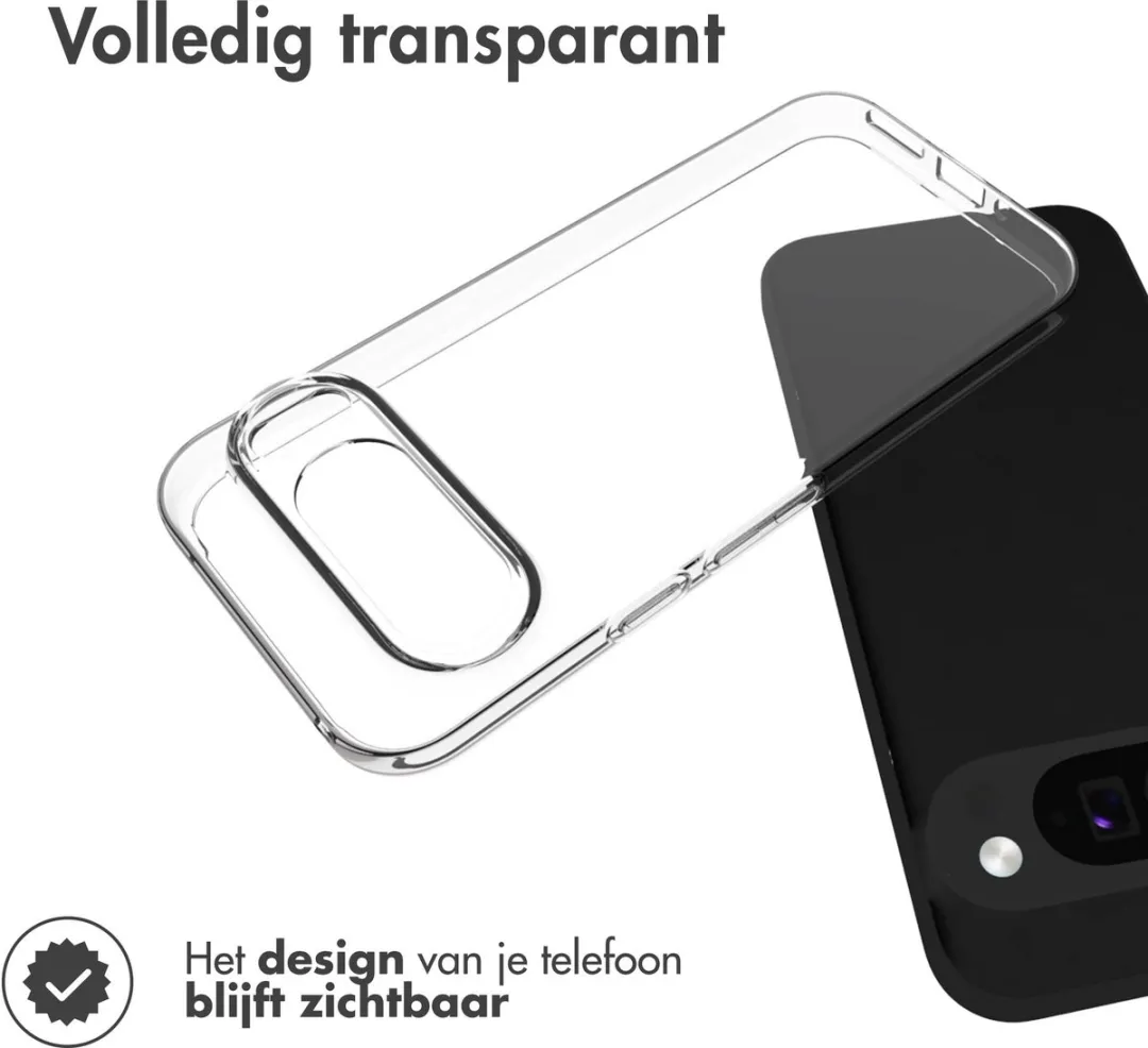 Accezz Hoesje Google Pixel 9 Pro XL - Transparant