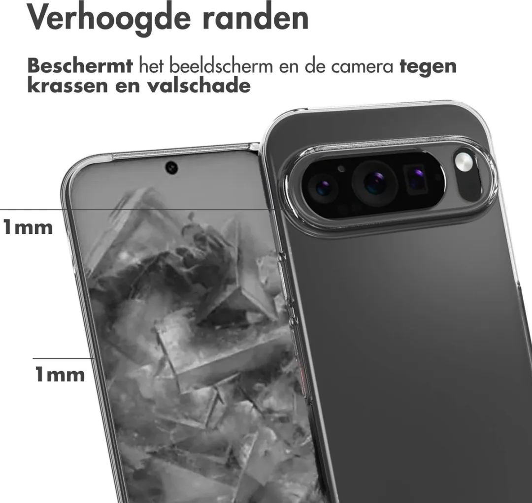 Accezz Hoesje Google Pixel 9 Pro XL - Transparant