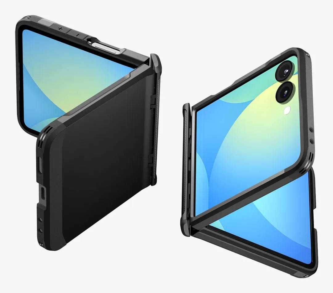 Spigen Slim Armor Pro Hoesje Zwart - Samsung Galaxy Z Flip 7 - afbeelding 5 van 6