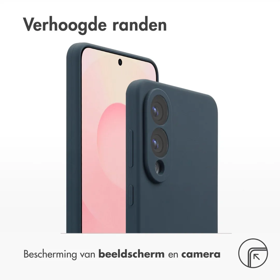 Accezz Hoesje Samsung Galaxy S25 Edge - Donkerblauw