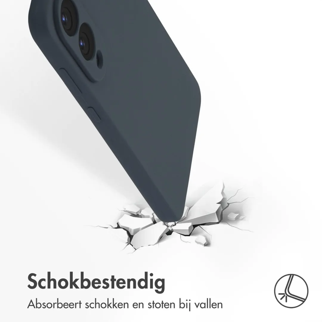 Accezz Hoesje Samsung Galaxy S25 Edge - Donkerblauw