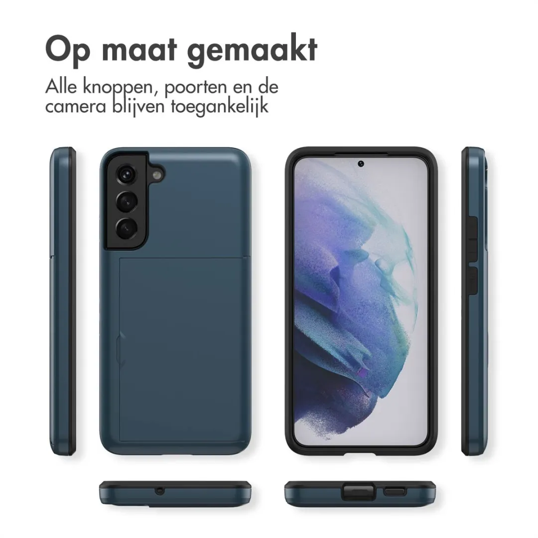 Imoshion Hoesje Samsung Galaxy S21 - Donkerblauw - 2 Pasjes - afbeelding 6 van 6