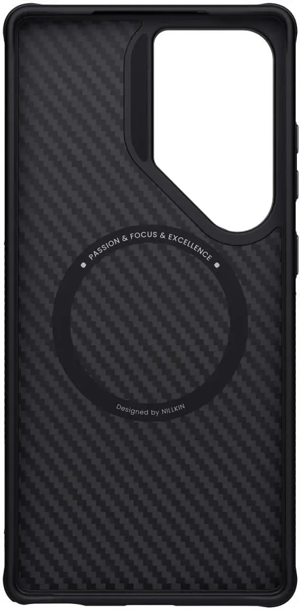Nillkin Samsung Galaxy S25 Ultra Hoesje MagSafe - Carbon Zwart