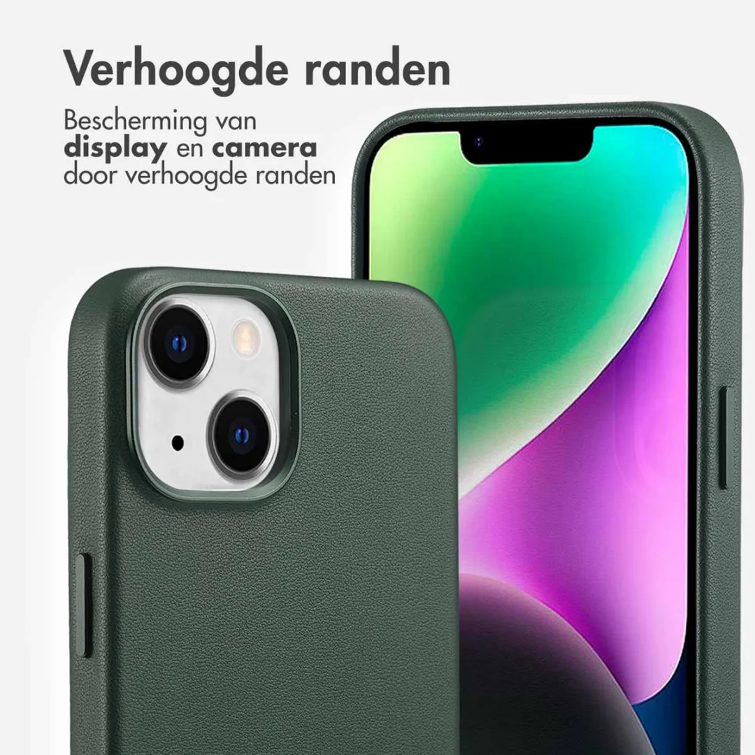 Accezz iPhone 14 Hoesje MagSafe - Cedar Green - 2 Pasjes