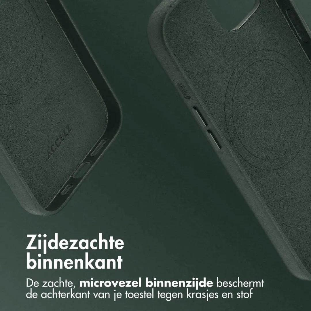 Accezz iPhone 14 Hoesje MagSafe - Cedar Green - 2 Pasjes