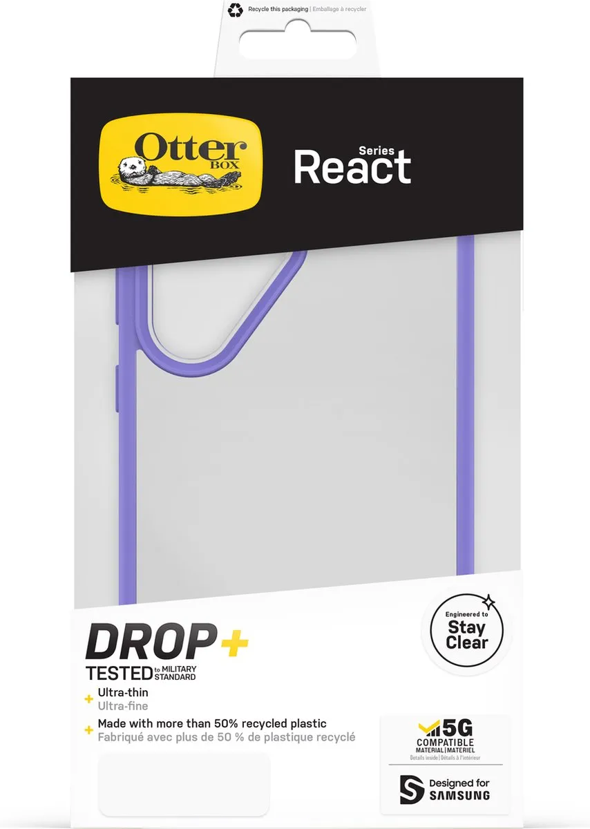 OtterBox React 77-91323 Hoesje - Paars - Samsung Galaxy S23 Ultra - afbeelding 6 van 6