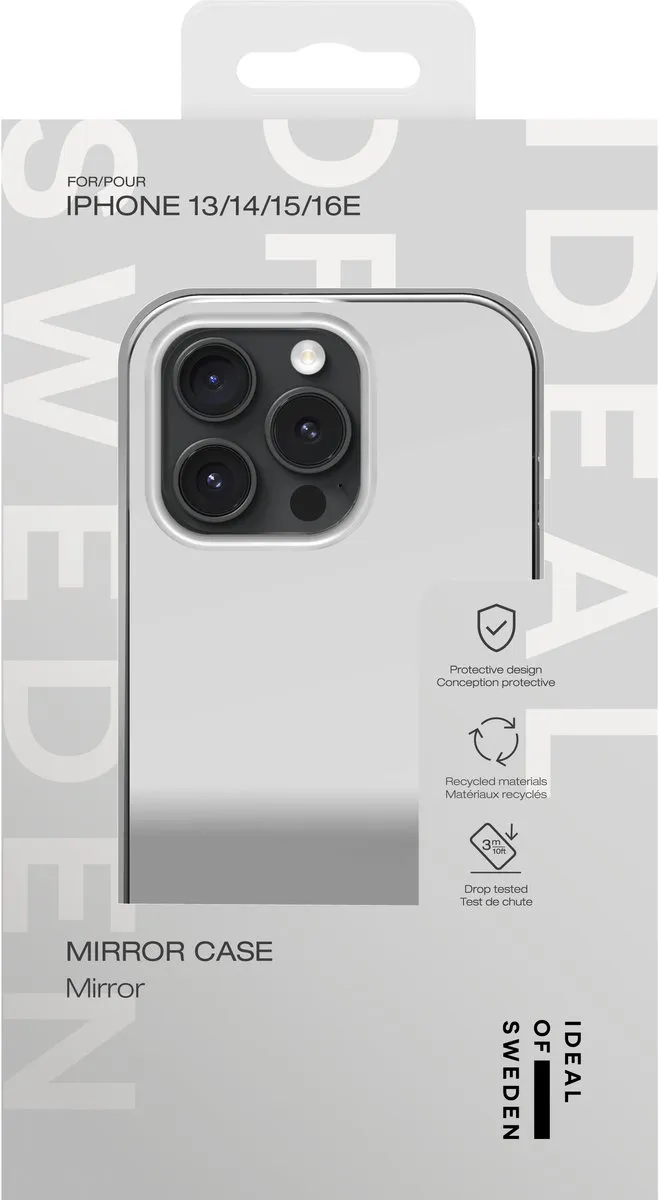 iDeal of Sweden Mirror Hoesje iPhone 15 - Zilver - IDCLC-I2361-477