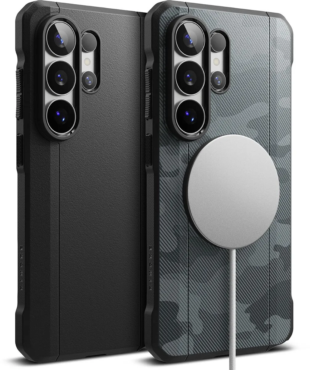Ringke Onyx Alpha Magnetic Hoesje - Samsung Galaxy S26 Ultra - Camo Zwart