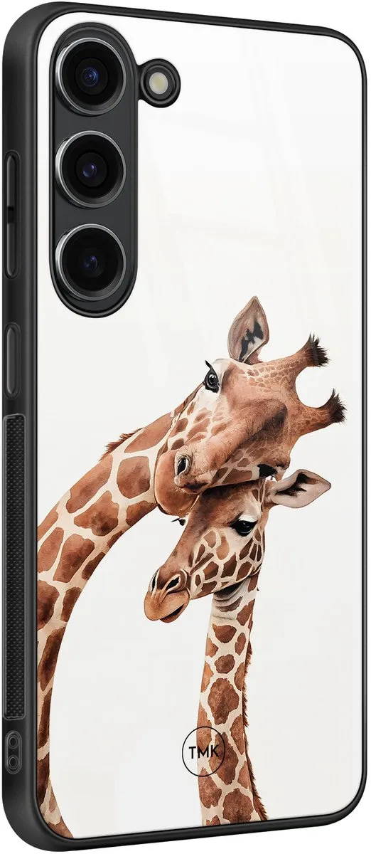 Casevibes Hoesje Samsung Galaxy S23 Giraffen - Bruin