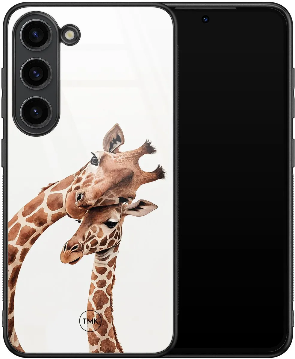 Casevibes Hoesje Samsung Galaxy S23 Giraffen - Bruin