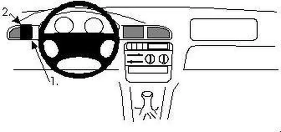 Brodit ProClip Peugeot 406 1996-2003 Houder